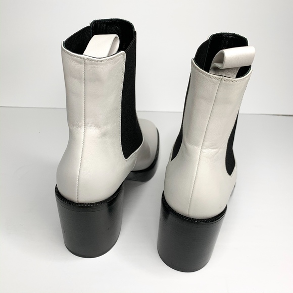 Balenciaga Leather Chelsea Boots White - Picture 6 of 8